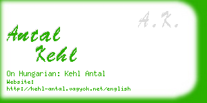 antal kehl business card